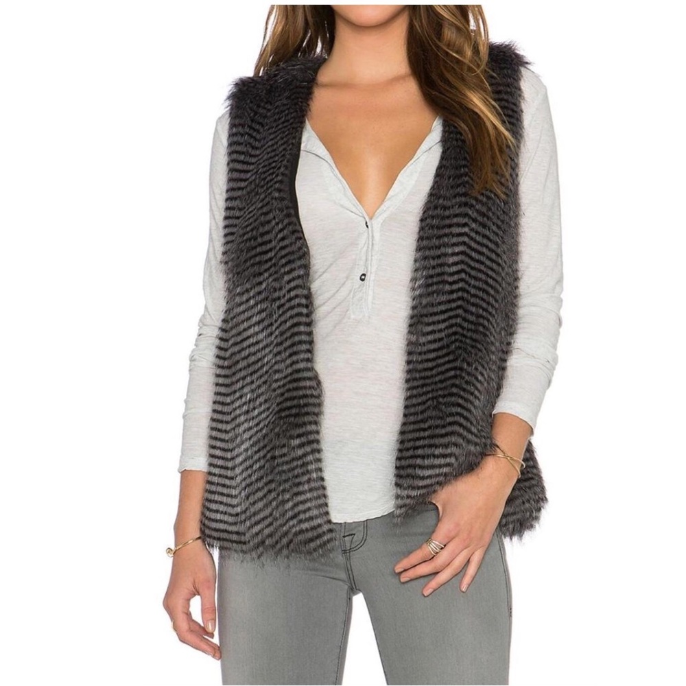 ITEM IS SOLD - NWT BB Dakota fur vest - Picture 1 of 8
